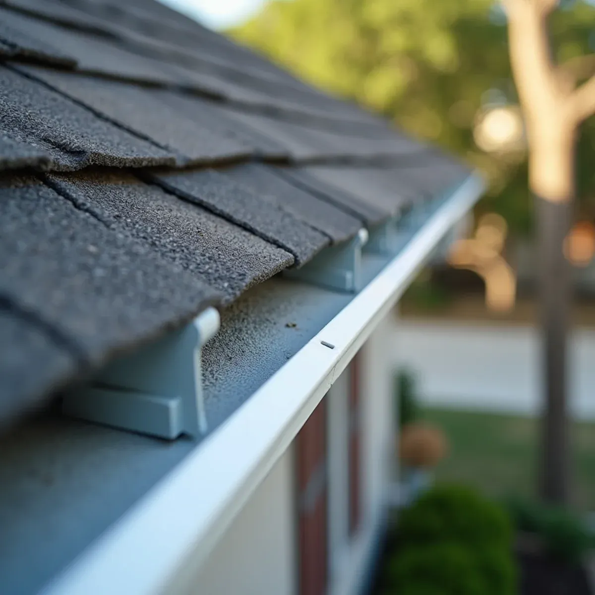 Sturdy aluminum mounting bracket securing micro-mesh guard firmly against wind uplift